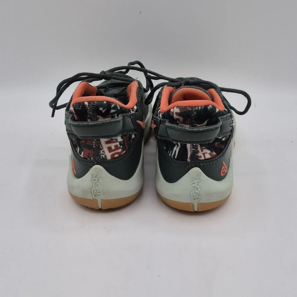 Nike Giannis Freak Shoes Youth Size 13C‎ Green Orange Basketball DD0011-300